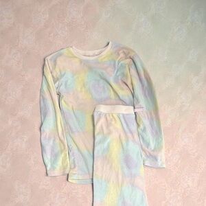 $5-Lands' End Pastel Tie-Dye Kids Pajama Set